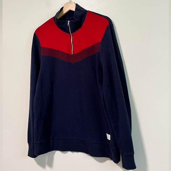 Frank And Oak Men’s Half-Zip Sweatshirt - Size M - Picture 8 of 10